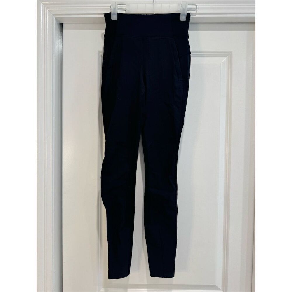 Athleta Women's Ankle Pants Size 2 Navy Blue High Rise Stretch
